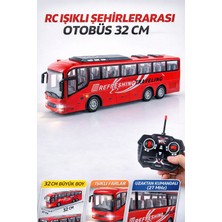 Yıldırım Oyuncak Şarjlı Rc Işıklı Şehirlerarası Otobüs 32 cm | Uzaktan Kumandalı Büyük Boy Çocuk Oyuncak Arabası