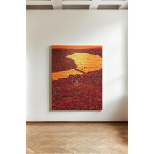 Kanvaspera Istanbul Boğazı Lineer Dışavurumculuk - Kanvas Tablo