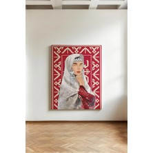 Kanvaspera Arap Geleneği Dokuma Kadın - Kanvas Tablo