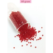 MidasTech Kesme Cam Boncuk 2mm - 60 Gram - Bordo - BNC389 Nemere