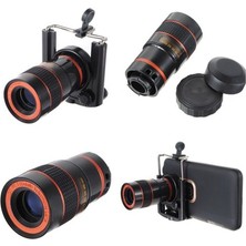 8X18 Zoom Teleskop Telefon Kamera Lensi Mini El Dürbünü Midastech