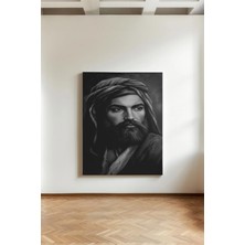 Kanvaspera Hz. Ali - Kanvas Tablo - Zülfikar ve Arslan Motifli, Manevi Duvar Dekorasyonu, Islam Sanatı, Güncel Tuval