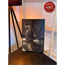 Kanvaspera Hz. Ali - Kanvas Tablo - Zülfikar ve Arslan Motifli, Manevi Duvar Dekorasyonu, Islam Sanatı, Güncel Tuval