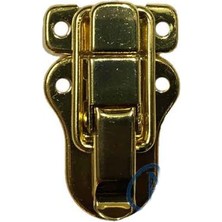 Sandık, Kutu Klipsi, Ön Kilidi - 48X30MM, Altın, 1 Adet Midastech