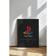 Kanvaspera Playstation Nostaljik Logo - Kanvas Tablo