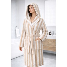 Emillie %100 Pamuk Ipliği Boyalı Ihracat Fazlası Unisex Bornoz - Yüksek Kalite