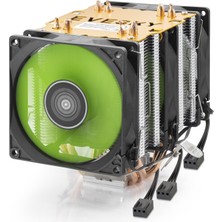 Cpu Işlemci Kule Tipi Soğutucu 500 Serisi Üç Fanlı 4 Bakır Borulu - Siyah ND2603 Midastech