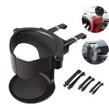 MidasTech Araç Içi Havalandırma Izgarası Şişe ve Bardak Tutucu Siyah ONP820 Nemere