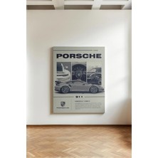 Kanvaspera Porsche Gazete Araba - Kanvas Tablo