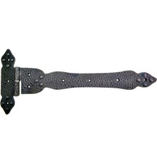 Antika Tarz Dekoratif Pirinç Kuyruklu Yönlü Dövme Menteşe - Battal, Oksit Midastech