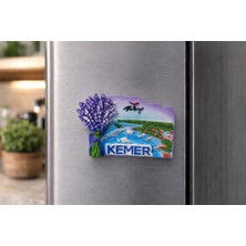 Kemer Buzdolabı Magneti – Antalya Kemer Hatıra Magnet Lavanta Desenli Turistik Hediyelik