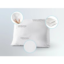 Doqu Home Whiteline Microfiber Yastık 50 x 70 cm - Beyaz