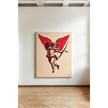Kanvaspera Kızıl Kanatlı Aşk Tanrısı - Kanvas Tablo
