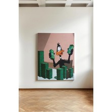 Kanvaspera Daffy Duck Para - Kanvas Tablo