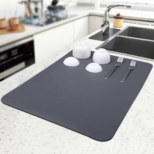 MidasTech Kaymaz Tabanlı Çok Amaçlı Su Emici Sihirli Tezgah Üstü Bulaşık Yıkama Kurulama Kurutma Mat�