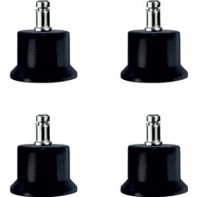 Bekleme Ayak Geçmeli Pimli - 50MM - Siyah 11MM HKS282 - 4 Adet Midastech