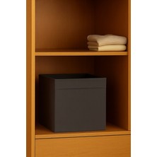 Prendi Home Antrasit Kapaksız Çok Amaçlı Düzenleyici Oyuncak Saklama Kutusu 30X30X30