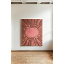 Kanvaspera Pembe Güneş Parıltısı - Kanvas Tablo