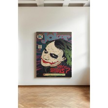Kanvaspera Joker - Kanvas Tablo - Dc Comics, Nostaljik Tasarım, Vintage Poster, Pop Art Tablo