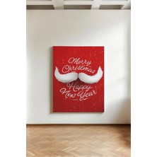 Kanvaspera Noel Christmas Yılbaşı - Kanvas Tablo - 2026 Yeni Yıl, Grinch, Süs Topları, Ev Dekorasyonu Duvar Tablosu
