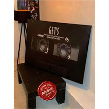 Kanvaspera Kaset Görsellikli Nostaljik Tablo - Kanvas Tablo - Klasik Müzik, Nostaljik Ses Temalı Duvar Dekorasyonu