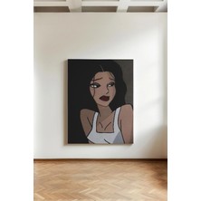 Kanvaspera Anime Kız - Kanvas Tablo - Nostaljik, Serin ve Sade Tarz Duvar Dekorasyonu