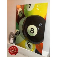 Kanvaspera Sekizlik Oyunu – Bilardo Topları Kanvas Tablo | Renkli ve Çağdaş Duvar Dekorasyonu