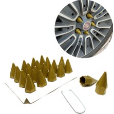 MidasTech Sivri Mermi Bijon Kapağı Sökme Aparatlı Altın Sarı 17MM Nemere