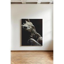 Kanvaspera Estetik Çıplak Kadın Figürü - Kanvas Tablo