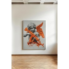 Kanvaspera Savaşçı Eros Ak-47 - Kanvas Tablo