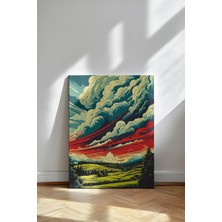 Kanvaspera Gelecekçi Doğa Peyzajı - Kanvas Tablo