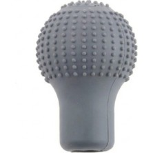 MidasTech Silikon Vites Topuzu Kılıfı Masajlı Yuvarlak Gri Nemere