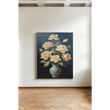 Kanvaspera Kap ve Çiçek - Süsleyici Kanvas Tablo