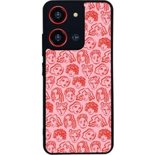 Reeder S19 Max Pro S 108MP Uyumlu Line Art Tasarımlı Glossy Premium Kılıf