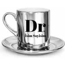 Myworldorganization Doktor Sevdiklerin Için Isim Baskılı Gümüş Kahve Fincan , Istediğiniz Ismi Iletebilirsiniz.