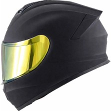 Givi Gıvı 50.x Mat Siyah Kask (Sarı Vizör)