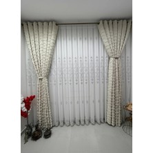Nivemes Home Nivemeshome Nisa 555 Gümüş 1/3 Pileli Tül Perde Apm
