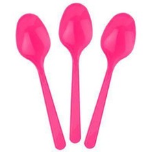 Parti Show Fuşya Plastik Kaşık Lüks (25 Adet)