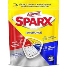 Asperox Sparx Diamond Bulaşık Makinesi Kapsülü 40'lı Hepsi Bir Arada