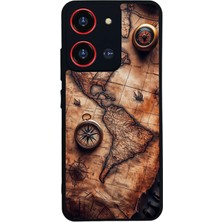 Reeder S19 Max Pro S 108MP Uyumlu Harita Tasarımlı Glossy Premium Kılıf