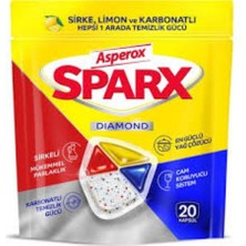 Asperox Sparx Diamond Bulaşık Makinesi Kapsülü 20'li Hepsi Bir Arada