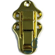 Sandık, Kutu Klipsi, Ön Kilidi - 72X40MM, Altın, 1 Adet Midastech