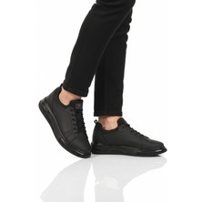 Walkway Siyah Lastik Bağcıklı Erkek Sneaker Balase M