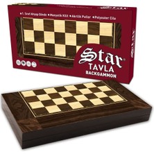 Kaia Life 1020180 Star Polyester Ceviz Tavla (Büyük)