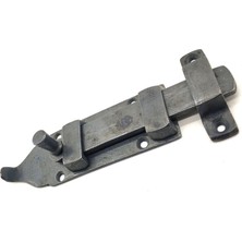 Antika Tarz Dekoratif Pirinç Yassı Kapı Sürgüsü - 35X145 Mm, Oksit Midastech