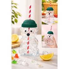 Güzelyüz Avm Pinterest Stil Goggy Bear Fenomen Barista Cam Bardak Ayıcıklı Pipetli Matara Bardak