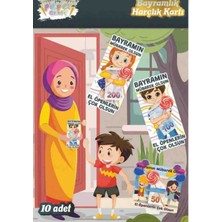 Bayramlık Harçlık Kartları 10 Adet Eski Gelenekleri Yaşatmak Için Bayram Harçlık Kartları 10 Lu Resimli