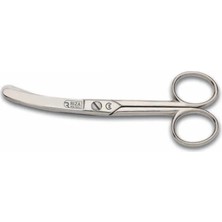 Rıza M-159 Eğri Manifatura Makası No: 5 Inç / 12,70 cm - Nikel Kaplama Midastech