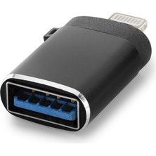 Lıghtnıng To Usb3.0 F Çevirici Siyah HDX1056 Midastech