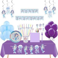 Parti Show Deniz Kızı Little 16 Kişilik Full Parti Seti